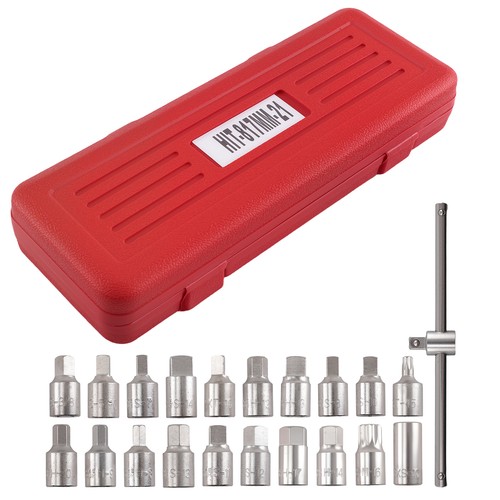 21pcs oil drain plug socket - drain,