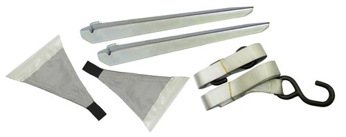 Roll out awning tie down - tie, kit