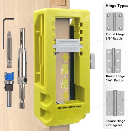 Door hinge routing jig - jig, stable