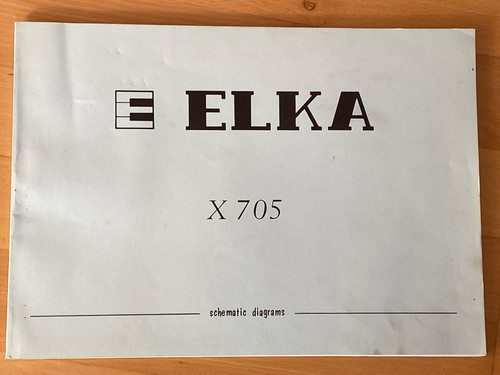 Elka x705 service - x705, manual