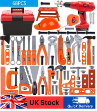 68 Pcs Children's Tool Set with Electric Toy Drill Kids Power Construction Toy