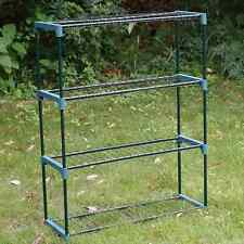 4 Tier Garden Greenhouse Shelving Steel Staging Shelving Plant Racking Staging