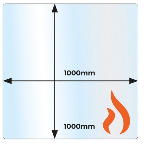 Glass hearth clear - glass,