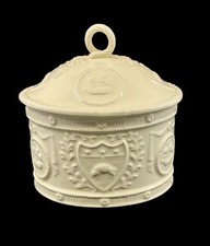 ROYAL CREAMWARE OCCAISIONS OVAL LIDDED BOWL 16 CM HIGH SH 57
