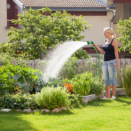 Expandable hose with water gun - expandable,