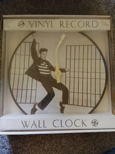 Elvis vinyl record wall - vinyl, clock