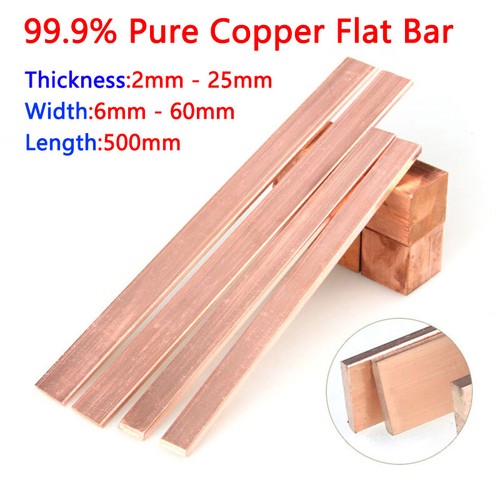 Copper flat bar - flat, cu