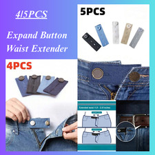 Expand Button Waist Extender Jeans Expander Skirt  Trouser Hook With Long Buckle