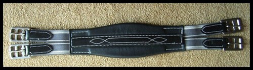 Leather padded girths with - padded,