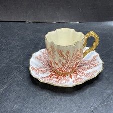 Coalport Red Coral Coffee Cup