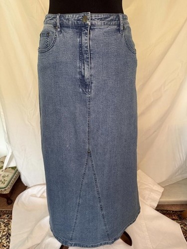 Blue willis denim maxi - denim, skirt