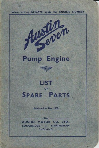 Austin pump engine list of - pump,