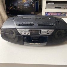 Panasonic RX-DT37 Poer Blaster Portable Stereo System Black (No Remote)