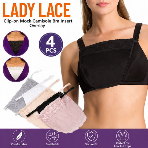 Lady lace clip camisole - 4x,