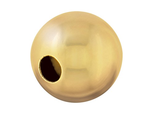 9ct gold beads - gold, yellow