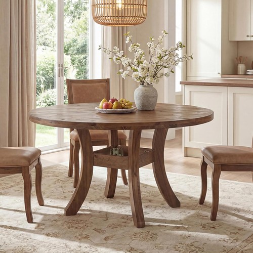 Solid wood round - solid,