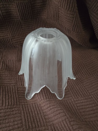 Vintage frosted glass art - glass, deco