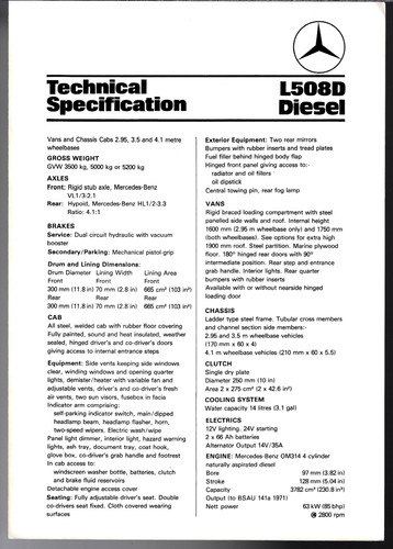 Mercedes benz l508d - mercedes-benz,