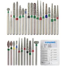 Dental Diamond Burs FG High Speed Round Pear Flame Straight Taper Coarse Grit