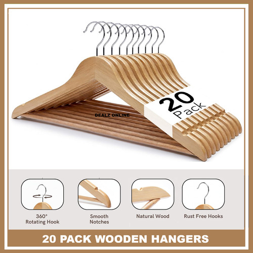 Wooden coat hangers suit - x,