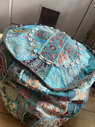 45cm indian ottoman pouf - 45cm,