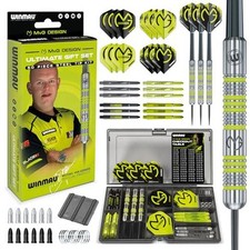Darts Gift Set 4 sets shafts 4 sets flights Accessories Michael Van Gerwen 50 Pc