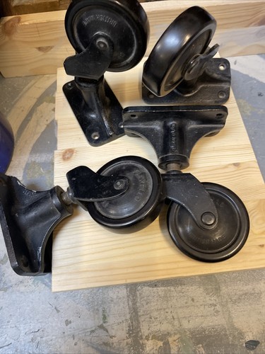Antique castors industrial - 4,