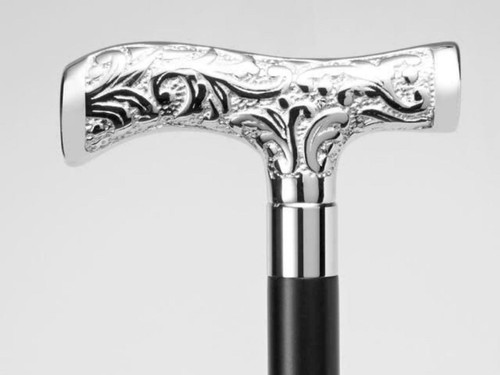 Silver brass eva adam head - silver,