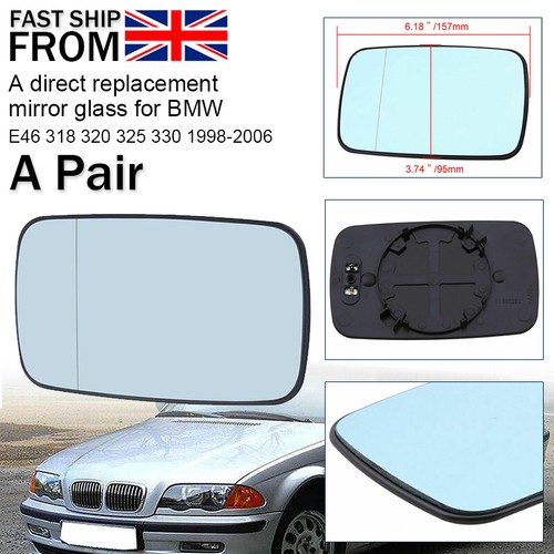 2pcs blue heated rear wing - blue,