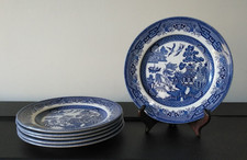 Set of 6 Churchill Blue Willow