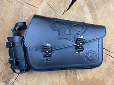 Side Pocket King Skull Cage Bottle Suitable for Harley Davidson Sportster