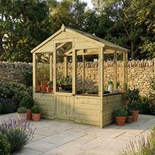 4 x 6 Wooden Greenhouse