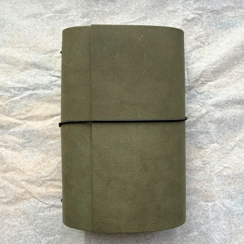 Handmade leather journal full - leather, (full