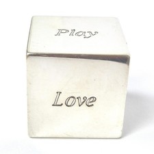 925 Sterling Silver Asprey Garrard Decision Dice Hallmarked 32.3mm Wide 39.8g