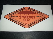 STA-DRI, TRACTOR CAB ROOF DECAL- ROADLESS, COUNTY, DOE, FORDSON, ETC