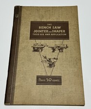The Bench Saw Jointer & Shaper Tool Use Application Book 1934 Illustrated Rare
