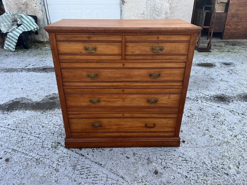 Edwardian satinwood chest - edwardian,