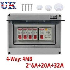 4 Way Consumer Unit Fuse Box 4