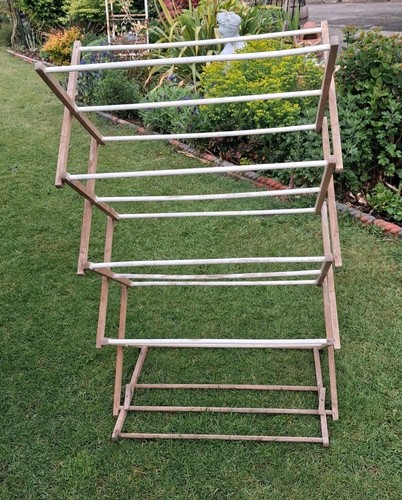 Vintage wooden pull - pull, clothes
