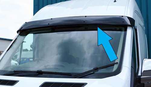 Sun visor windscreen deflector - windscreen,