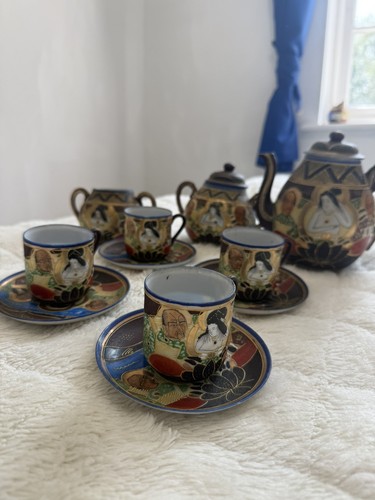 Vintage japanese gilt - japanese, moriage