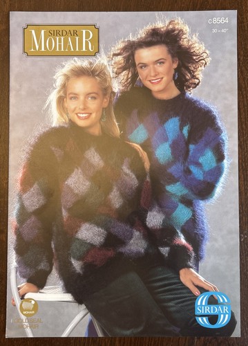 Ladies mohair diamond check - mohair,