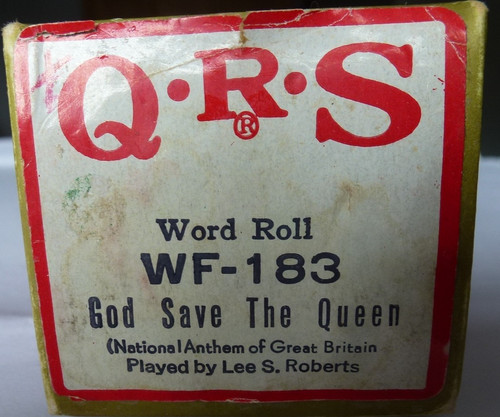 Pianola word roll god - roll.,