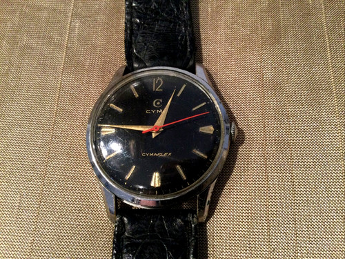 Cyma cymaflex black dial gents - cymaflex,