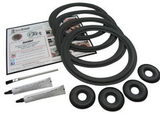 KEF Reference 107 107/2 Woofer Foam Surround Kit + Donut Dust Caps FSK-KEF107C