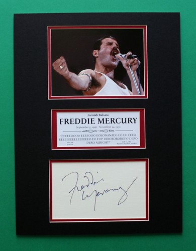 Freddie mercury autograph art - freddie,