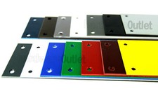Qty 1 Door FINGER PLATE Push 11 Colours available Size 300 x 75mm - HIPS Plastic