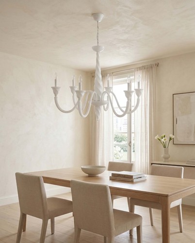 Contemporary white shabby chic - contemporary,