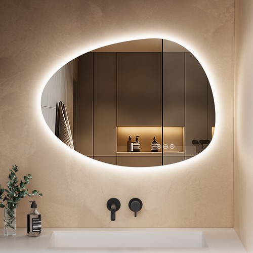 Illuminated bathroom mirror - illuminated,