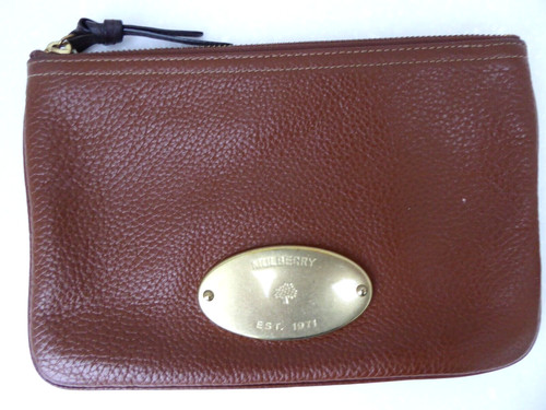 Mulberry zip pouch oak - mulberry,
